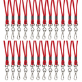 C-Line Products Standard Lanyard, Red, Swivel Hook, PK24 CLI89314
